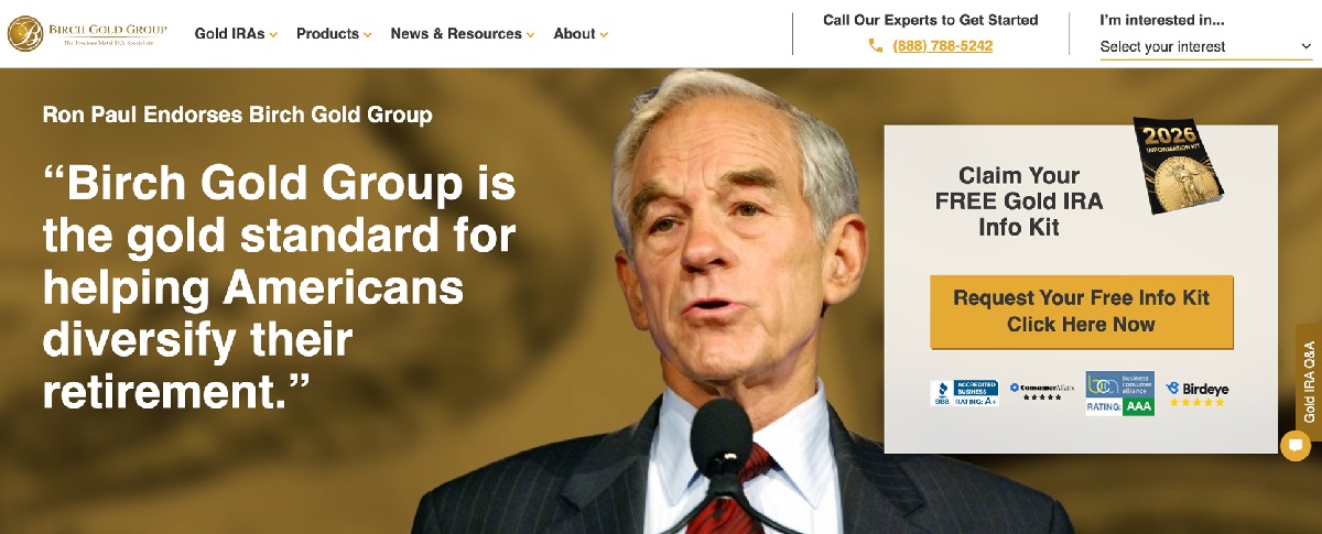 Birch Gold Group home page