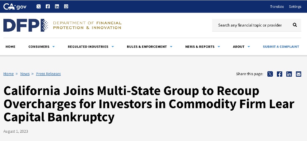 Lear Capitol Lawsuits