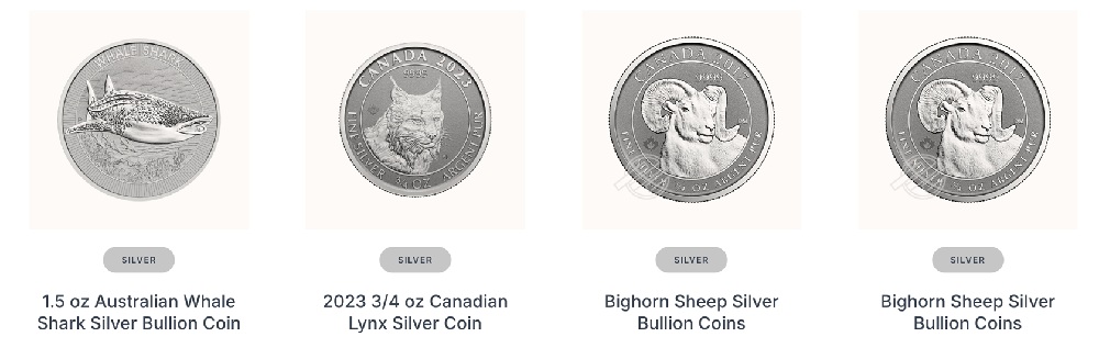 Silver coins from Advantage Gold